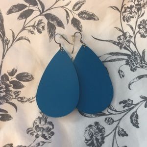 Nickel & Suede leather earrings